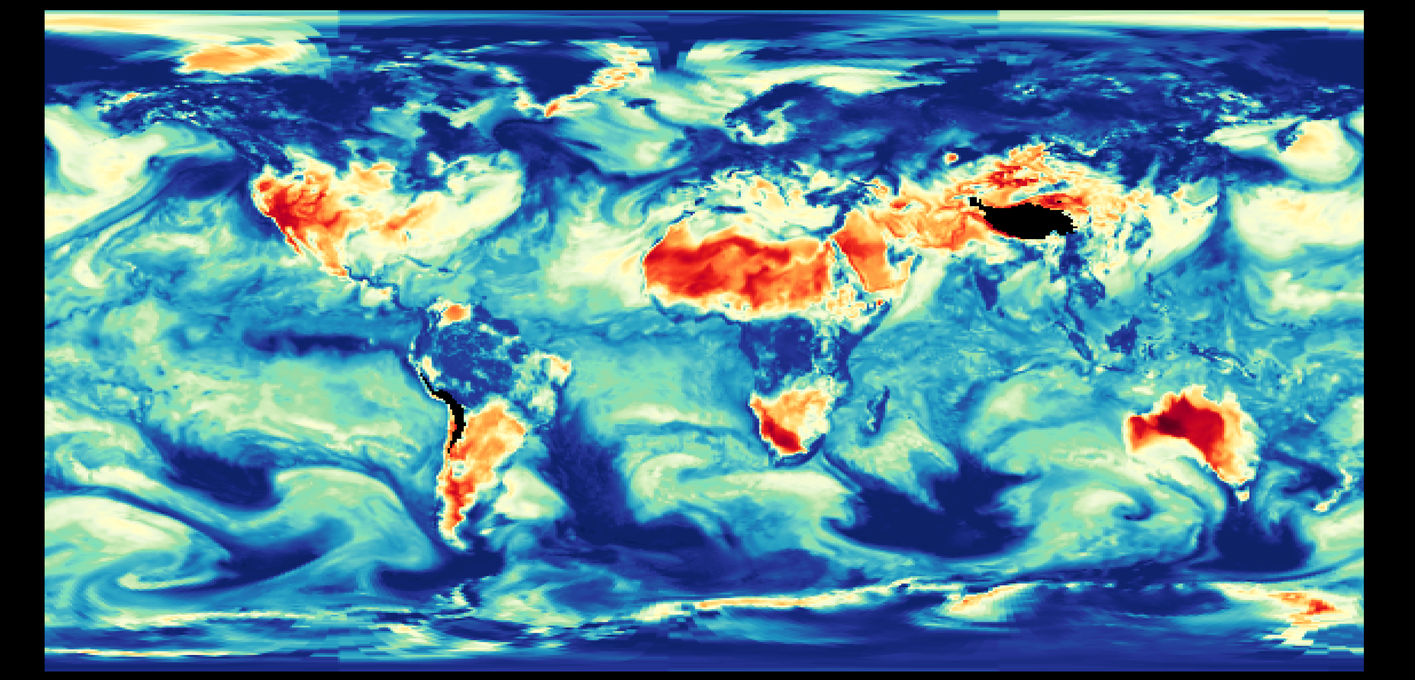 Relative humidity lowest level from merra-2_400.inst3_3d_aer_Nv 2021-12-01