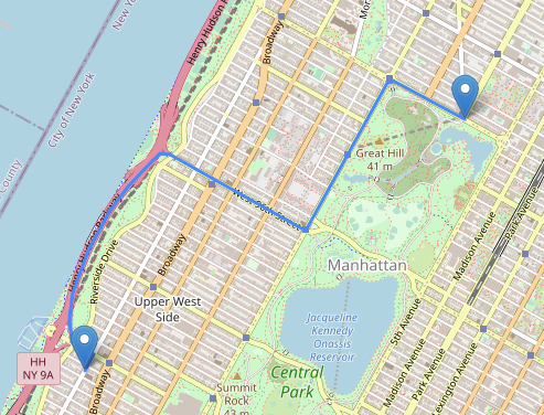 Single trip of taxi in NYC on 2022-11-05