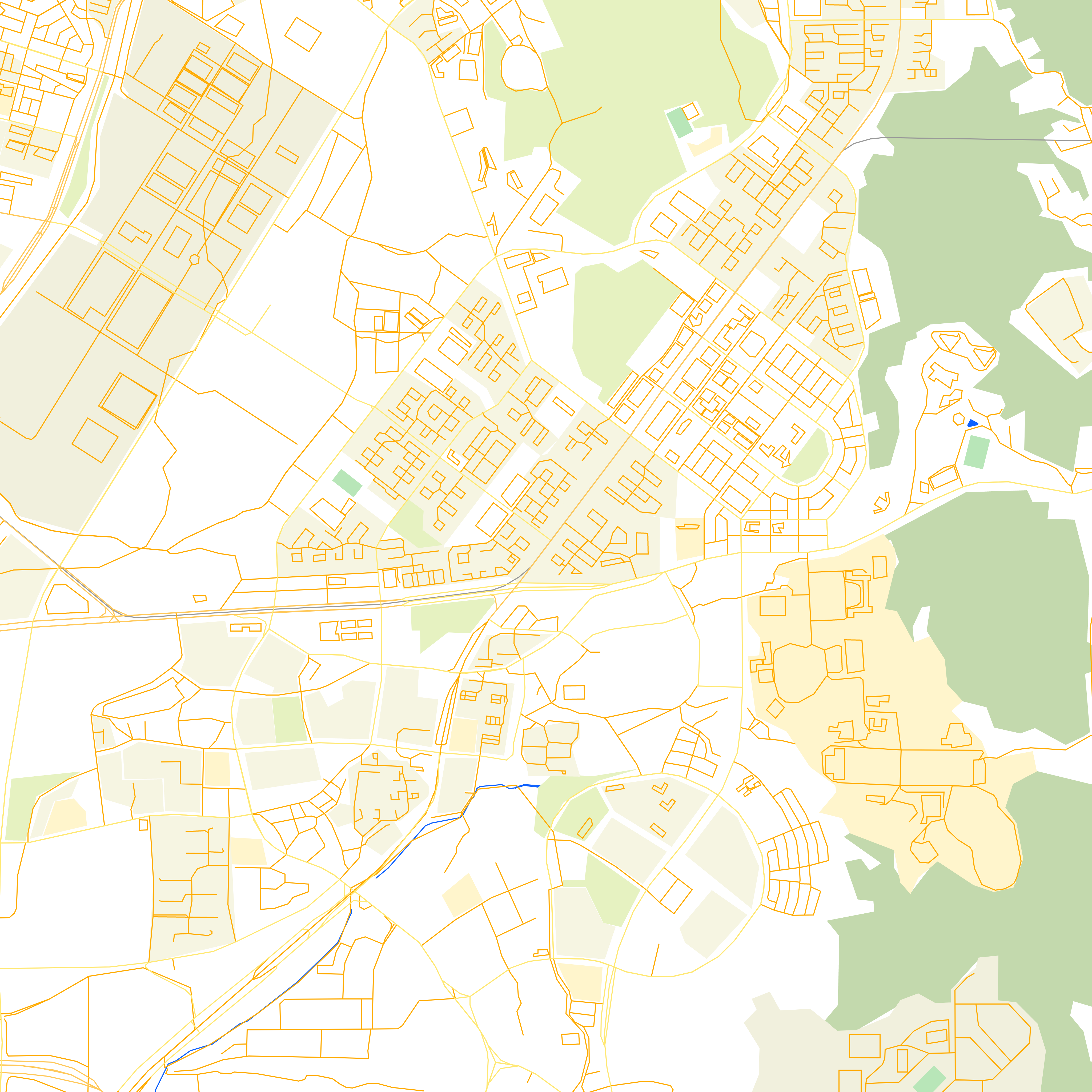 Map tile with the polygons filled