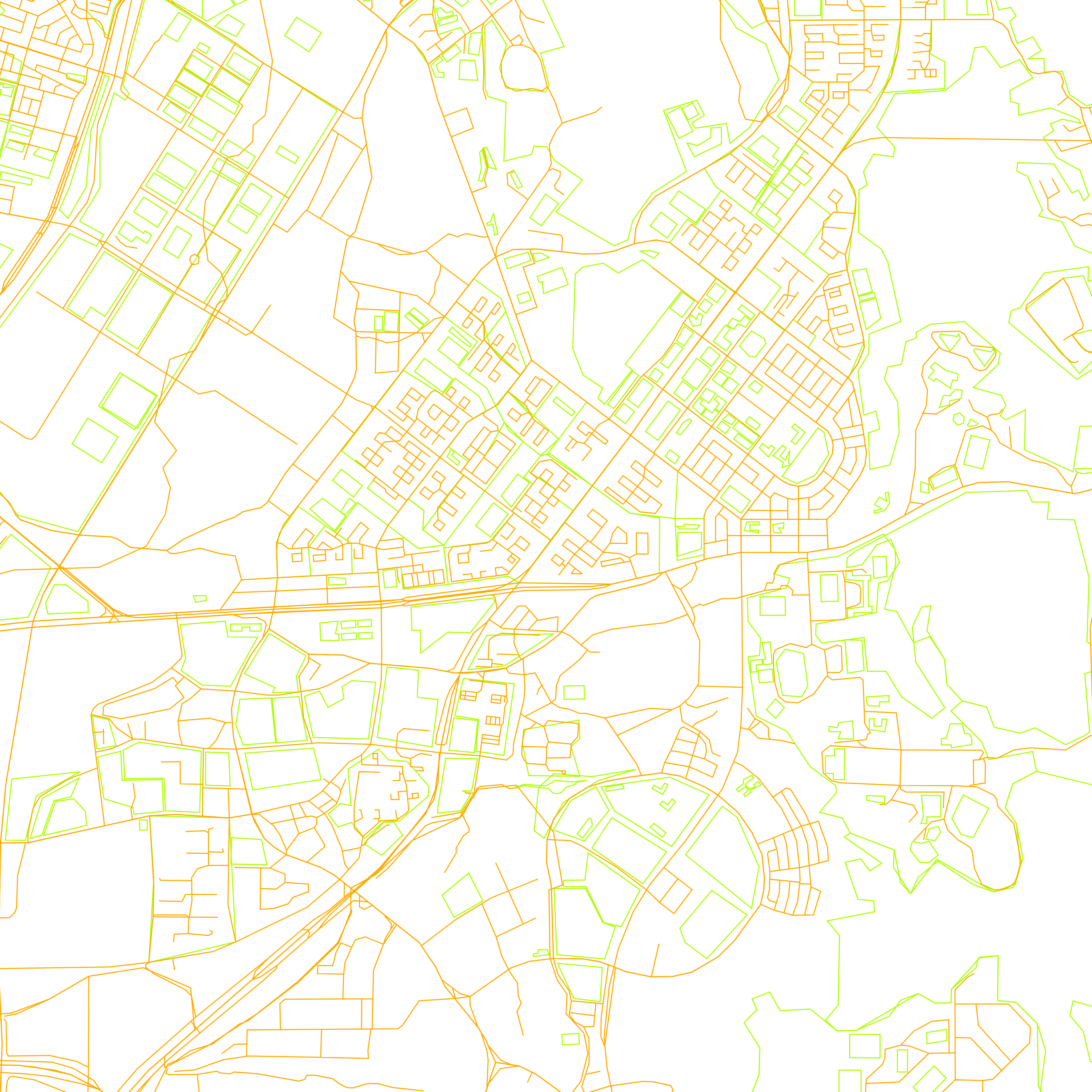 Map tile with two sets of colours, one for lines and ones for poylgons