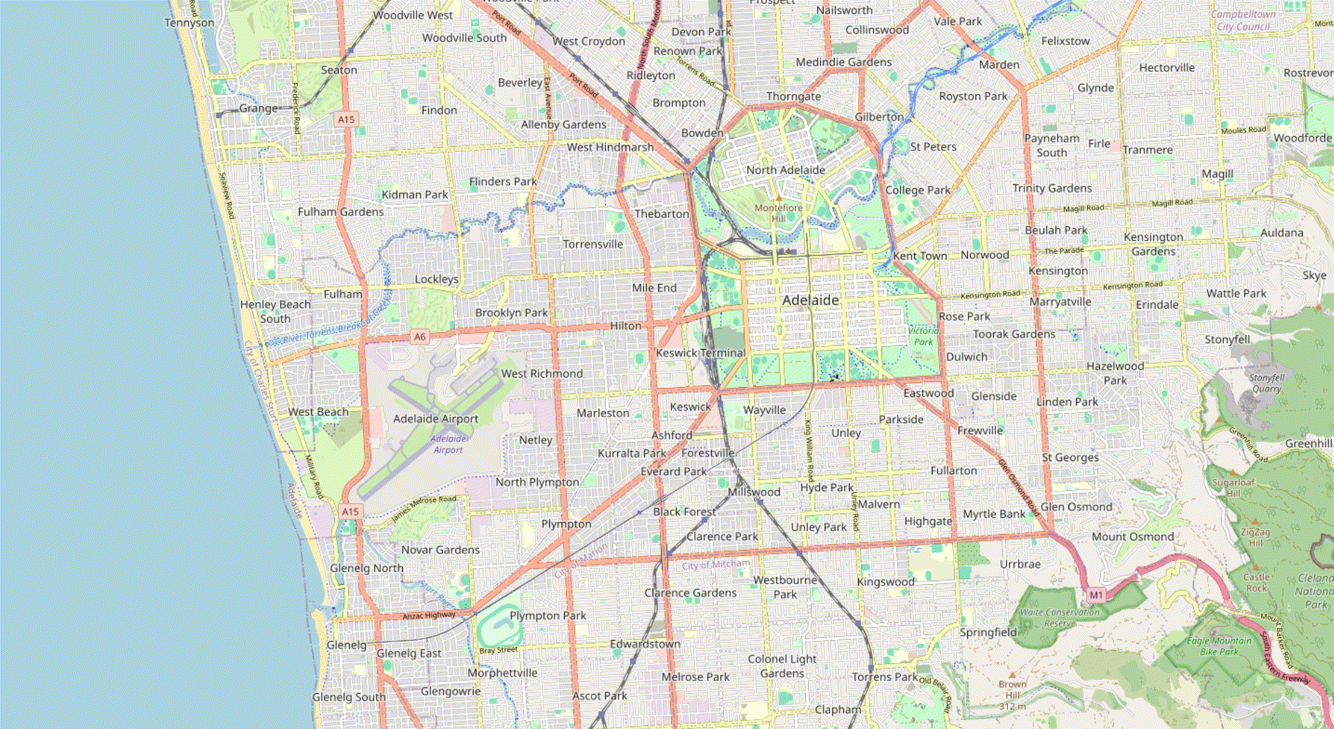 Animation going between Adelaide rendered by QGIS from OSM raster tiles, vector tiles using the OSM Bright then Positron GL style. Animation going between Adelaide rendered by QGIS from OSM raster tiles, vector tiles using the OSM Bright then Positron GL style